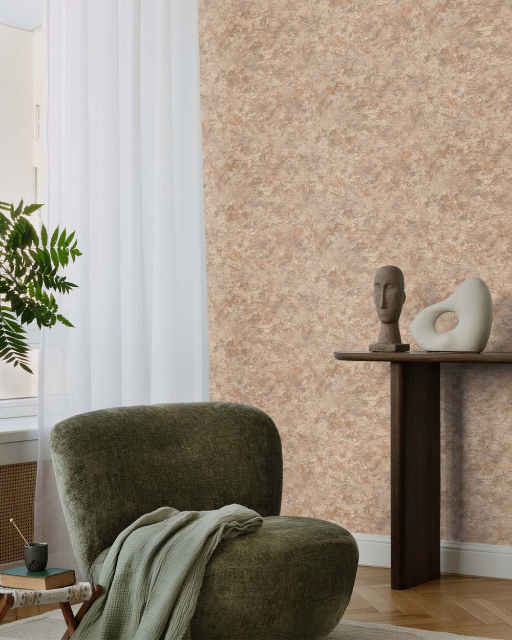 Best Beige Faux Concrete Wallpaper R10590