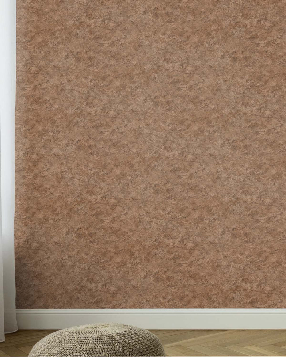 Greyish Brown Faux Concrete Wallpaper R10591