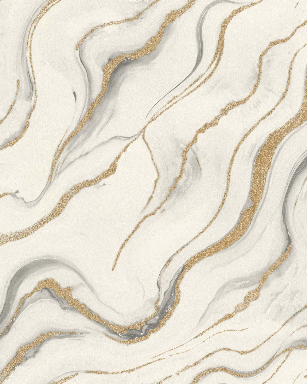 Trite White Faux Marble Print Wallpaper R10593