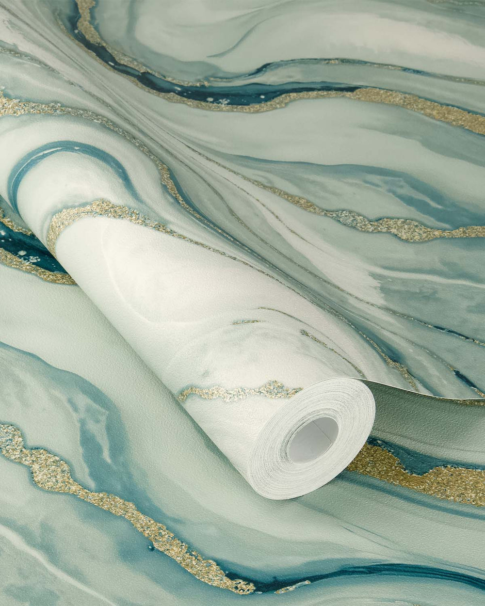 Drizzle Faux Marble Print Wallpaper R10595