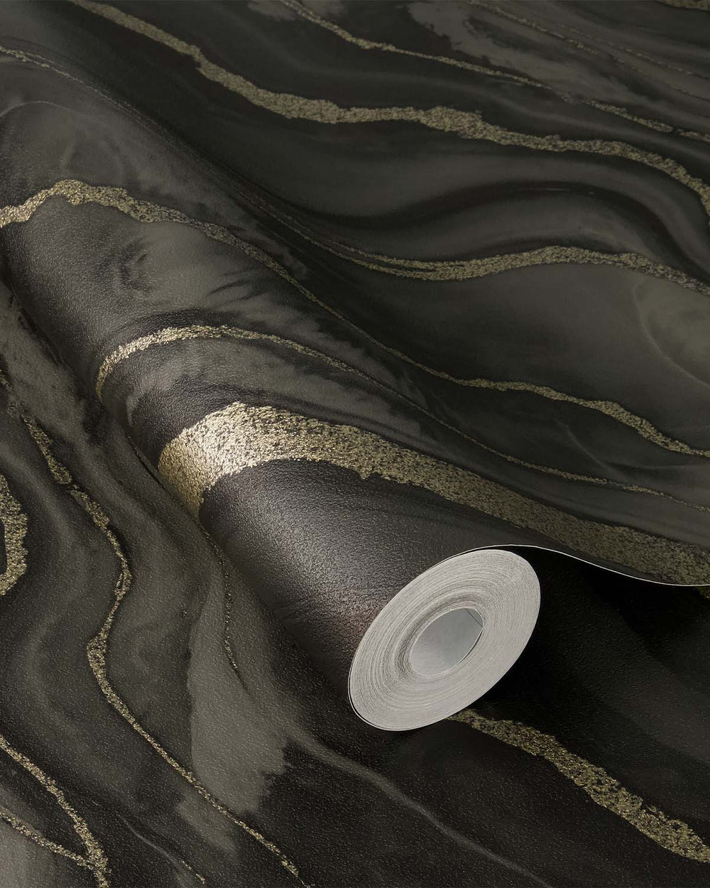 Forest Night Faux Marble Print Wallpaper R10597