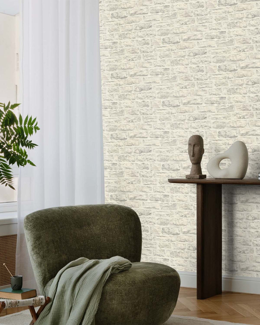 Van de Cane Old Brick Print Wallpaper R10598