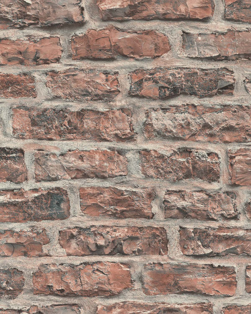 Weathered Saddle Old Brick Print Wallpaper R10600
