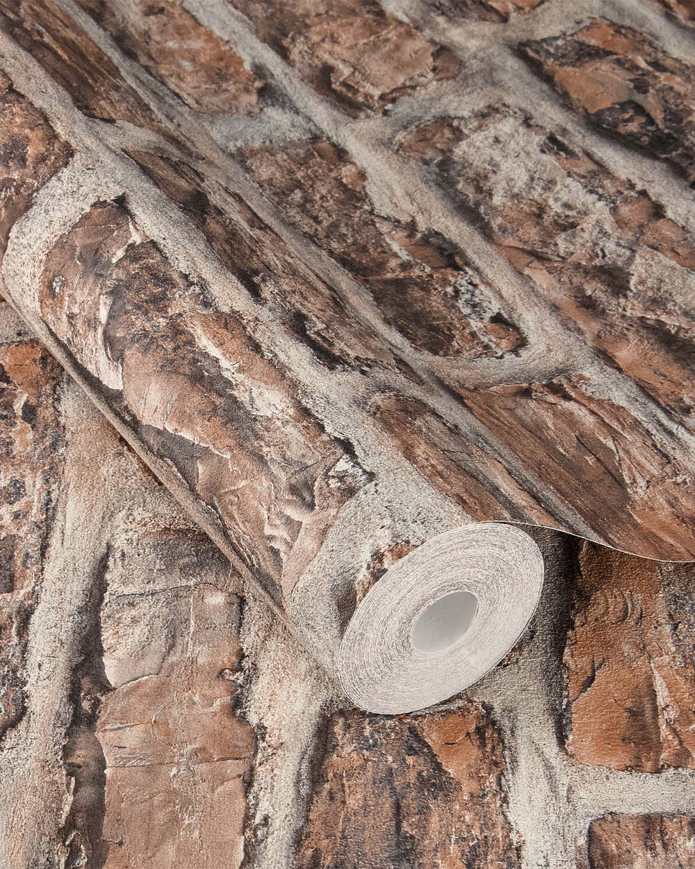 Weathered Saddle Old Brick Print Wallpaper R10600