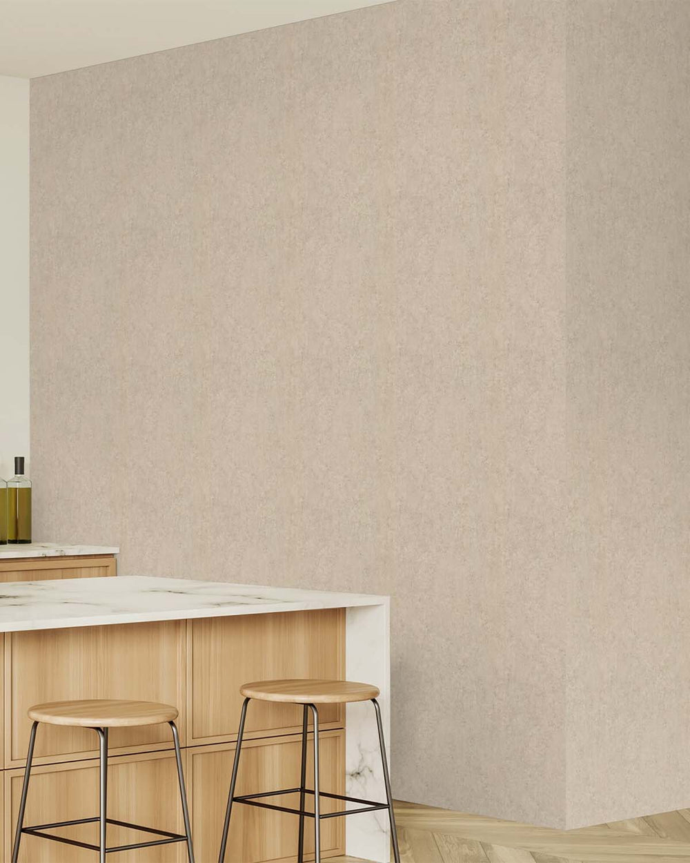 True Khaki Concrete Effect Wallpaper R10604