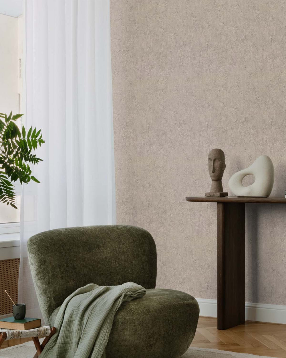Stone Grey Concrete Effect Wallpaper R10605