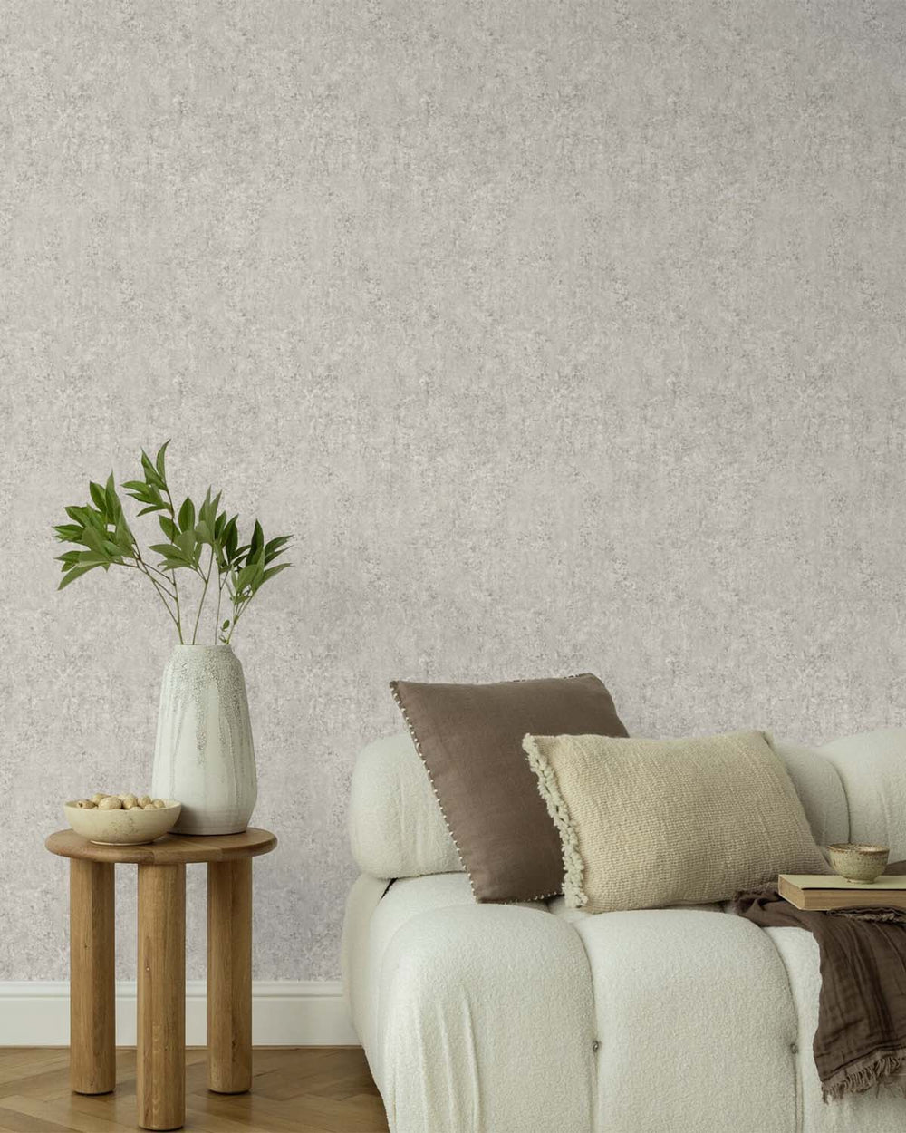 Cool Slate Concrete Effect Wallpaper R10606