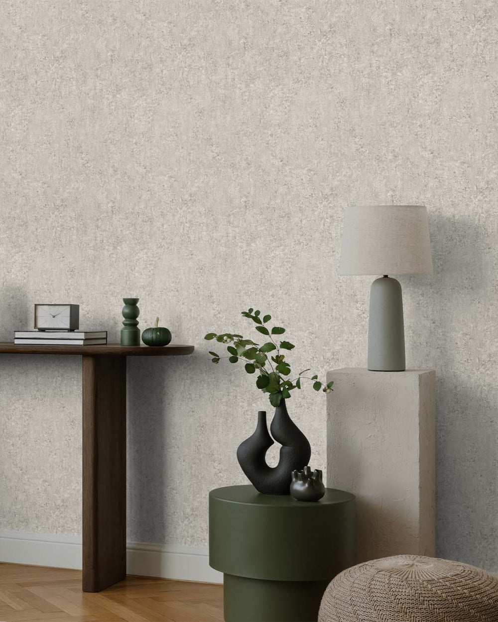 Cool Slate Concrete Effect Wallpaper R10606