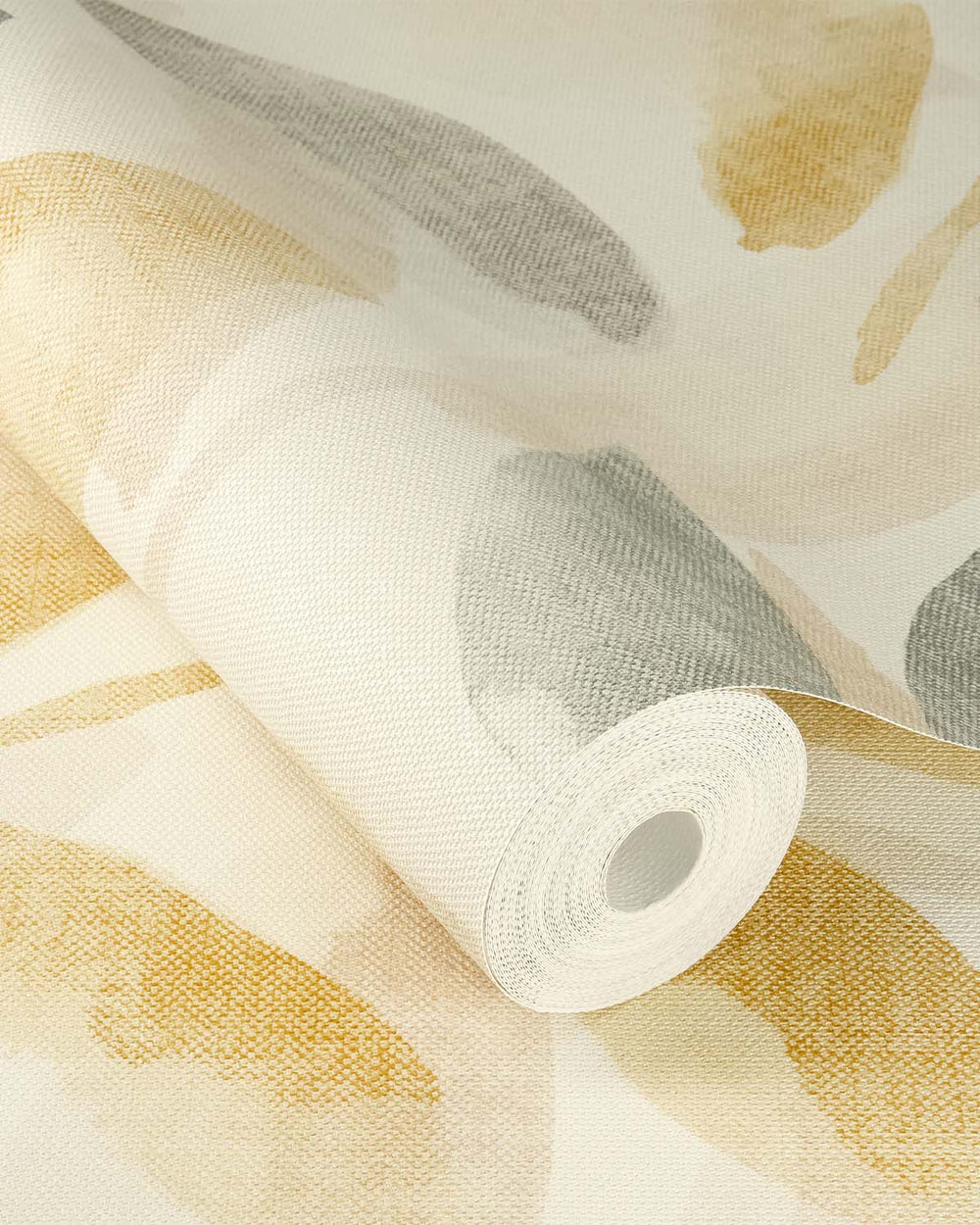 Beige - Multi Watercolor Leaf Print Wallpaper R10609