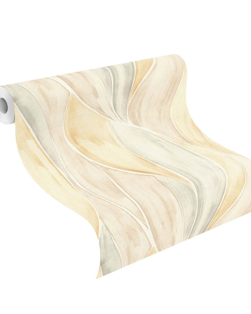 Yellow - Multi Soft Leaf Weave Wallpaper R10612