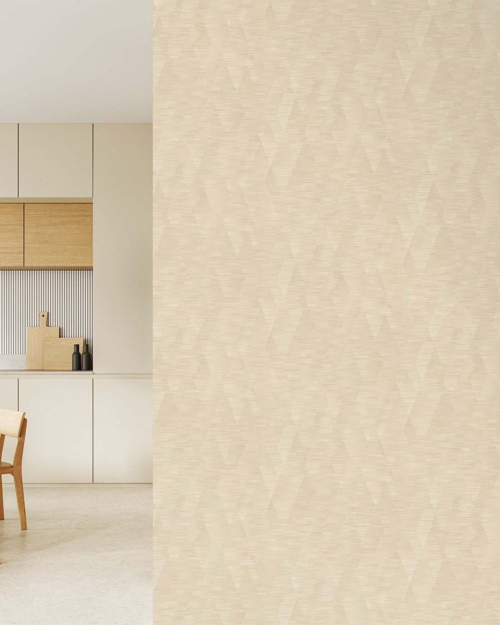 Beige - Taupe Geometric Weave Wallpaper R10616