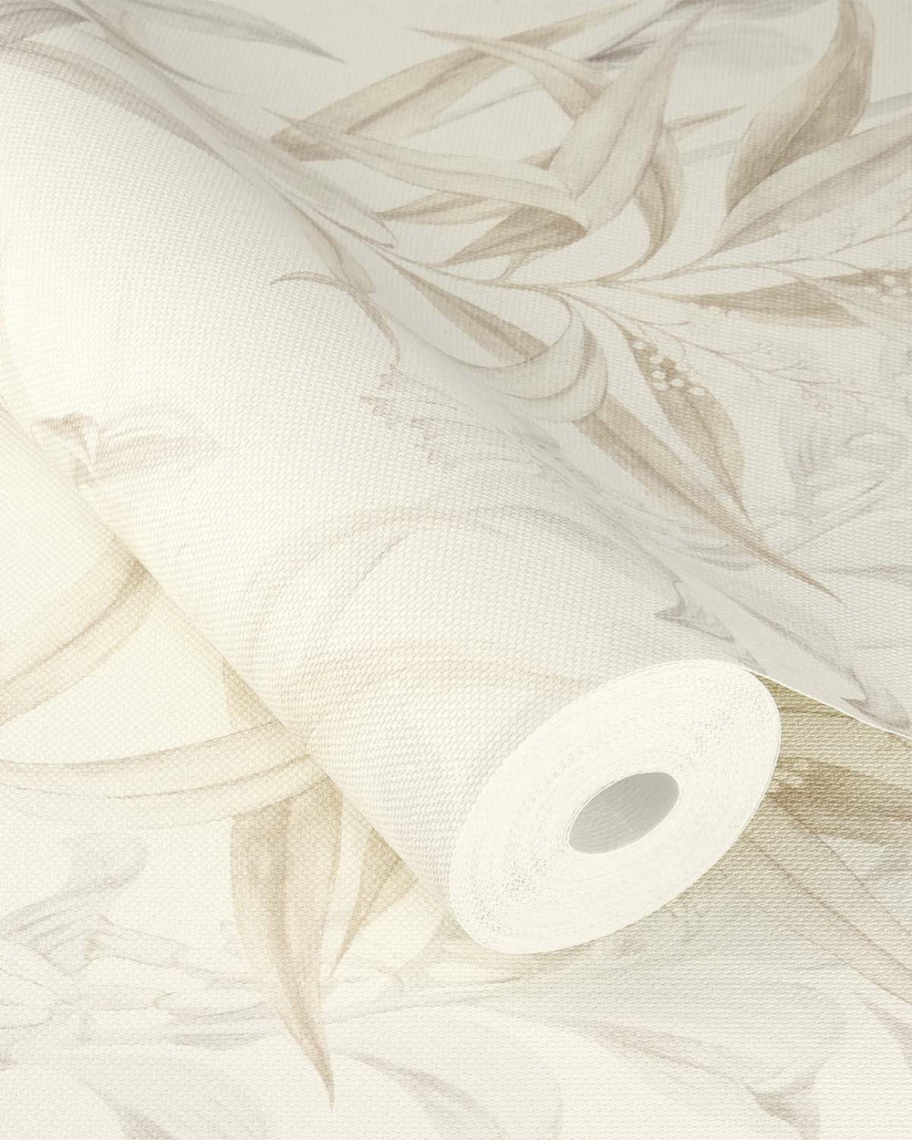 Grey - Taupe Floral Bamboo Wallpaper R10618