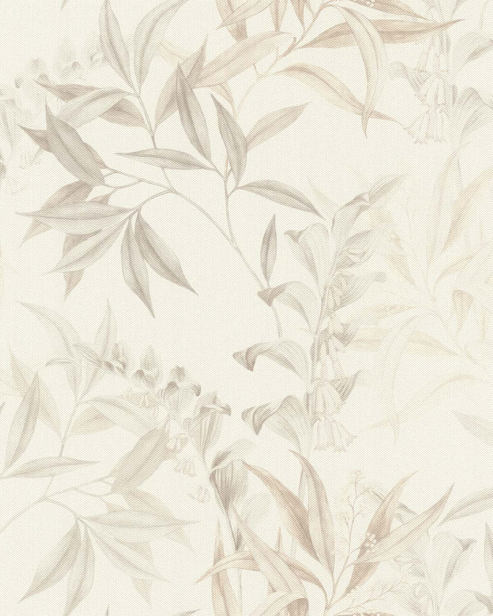 Grey - Taupe Floral Bamboo Wallpaper R10618