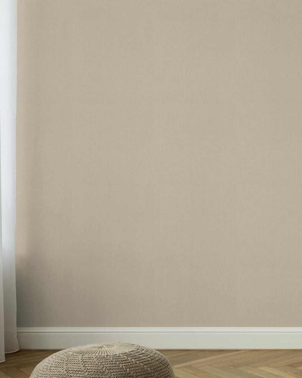 British Khaki Faux Textile Wallpaper R10620