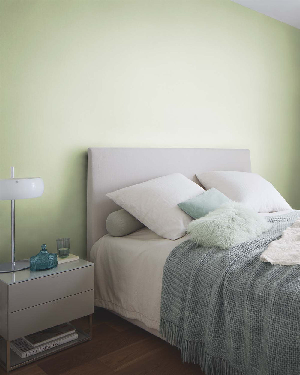 Sage Faux Textile Wallpaper R10621