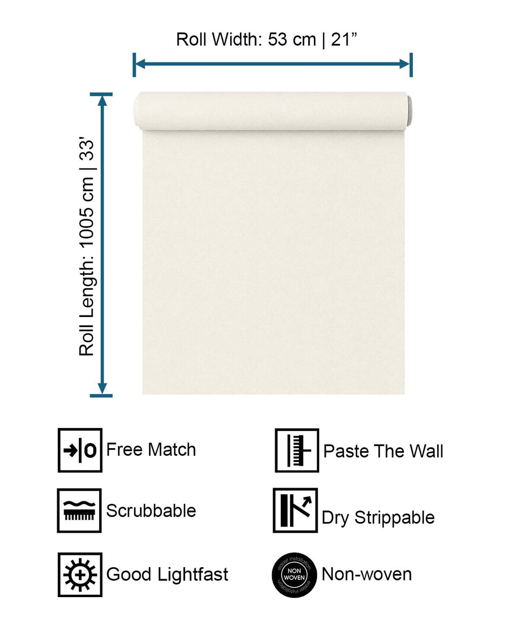 Offwhite Faux Textile Wallpaper R10622