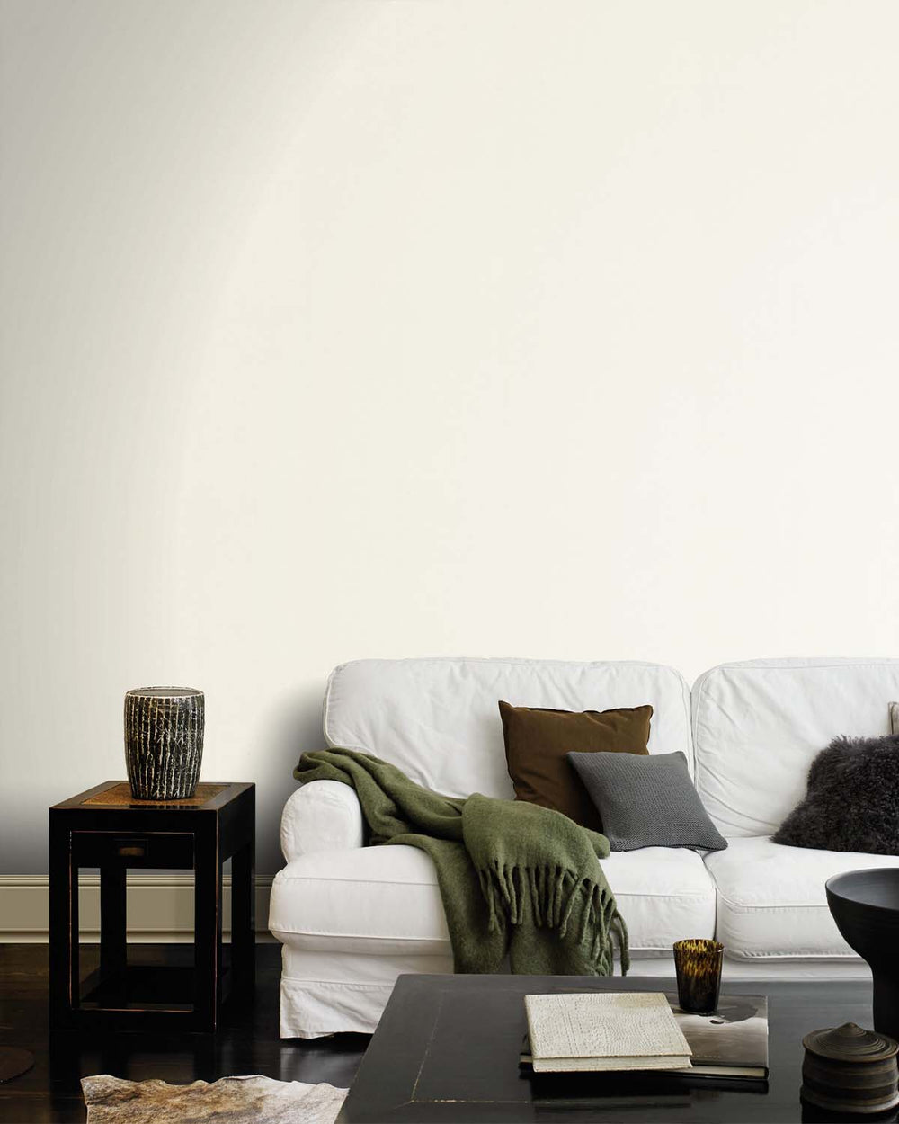Offwhite Faux Textile Wallpaper R10622