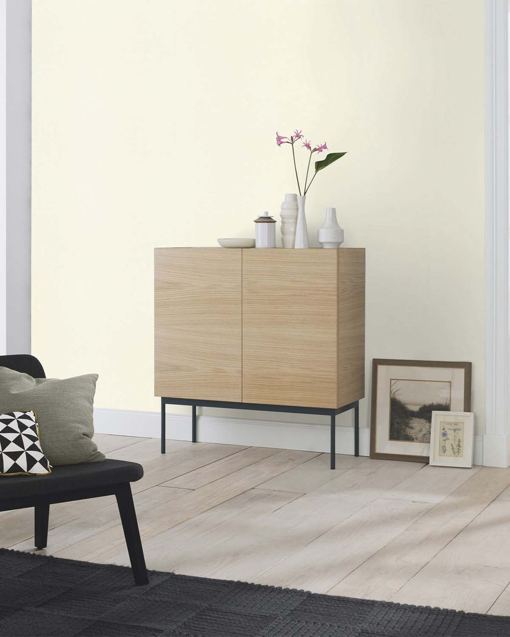 Light Cream Faux Textile Wallpaper R10623