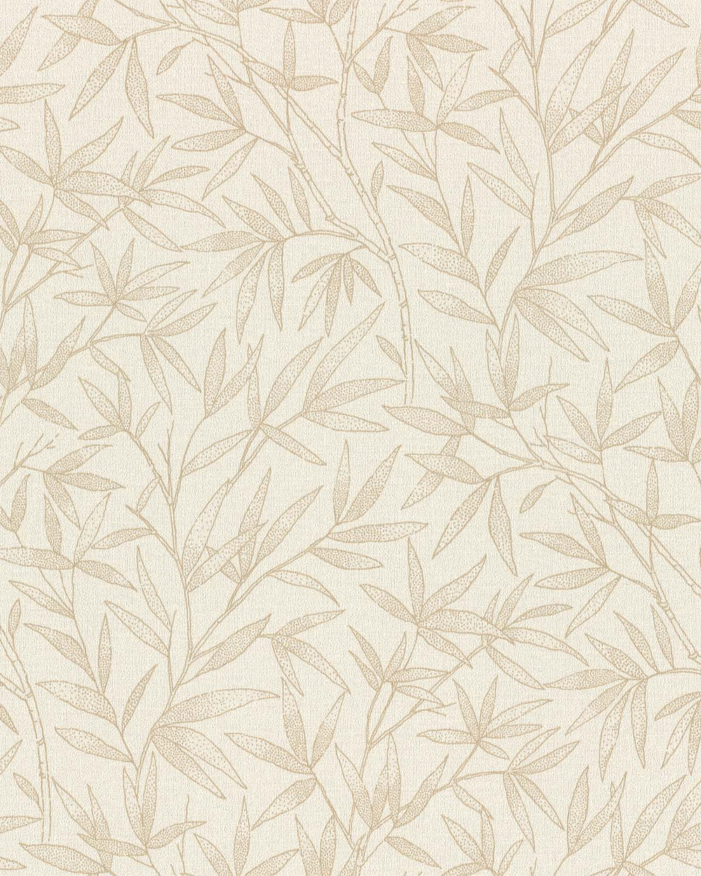 Beige - Grey Allover Bamboo Leaves Wallpaper R10625