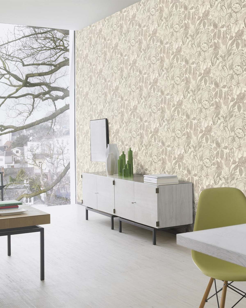 Stonegate Hand-Drawn Leaf Wallpaper R10631