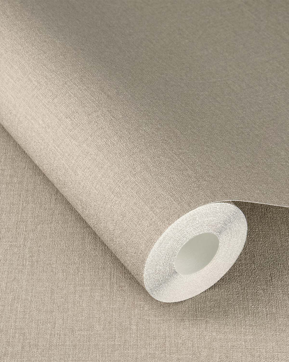 Dark beige Faux Linen Print Wallpaper R10637