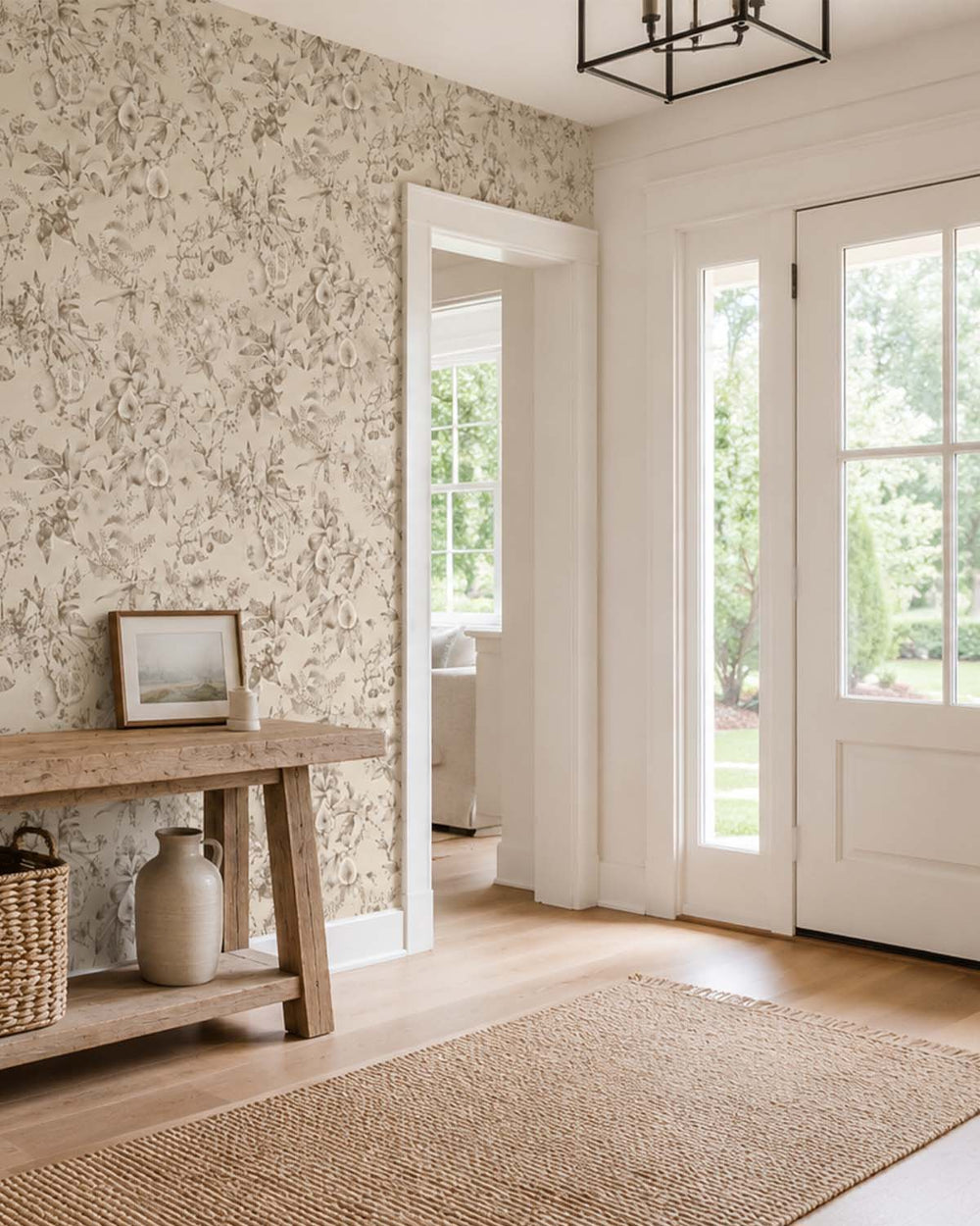 Beige Whimsical Leopards Wallpaper R10643