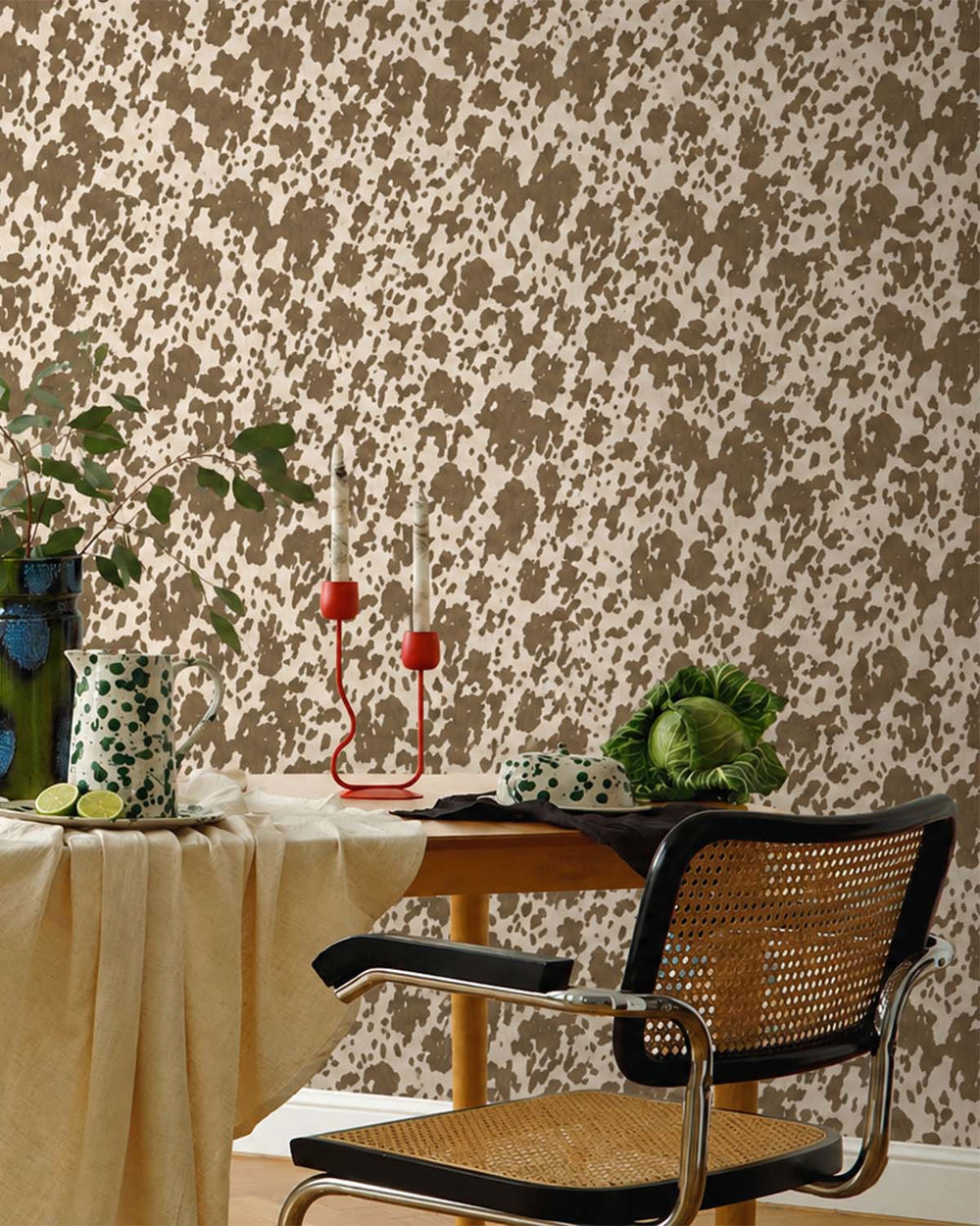 Cocoa Bovine Fur Wallpaper R10669