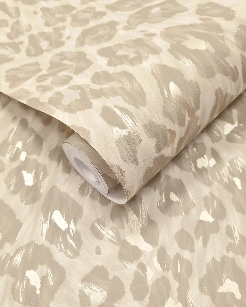 Champagne Classic Leopard Print Wallpaper R10671