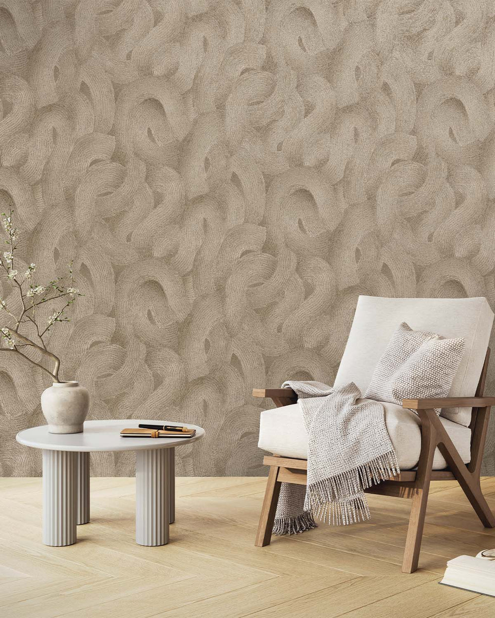 Stone Swirling Ocean Currents Wallpaper R10683