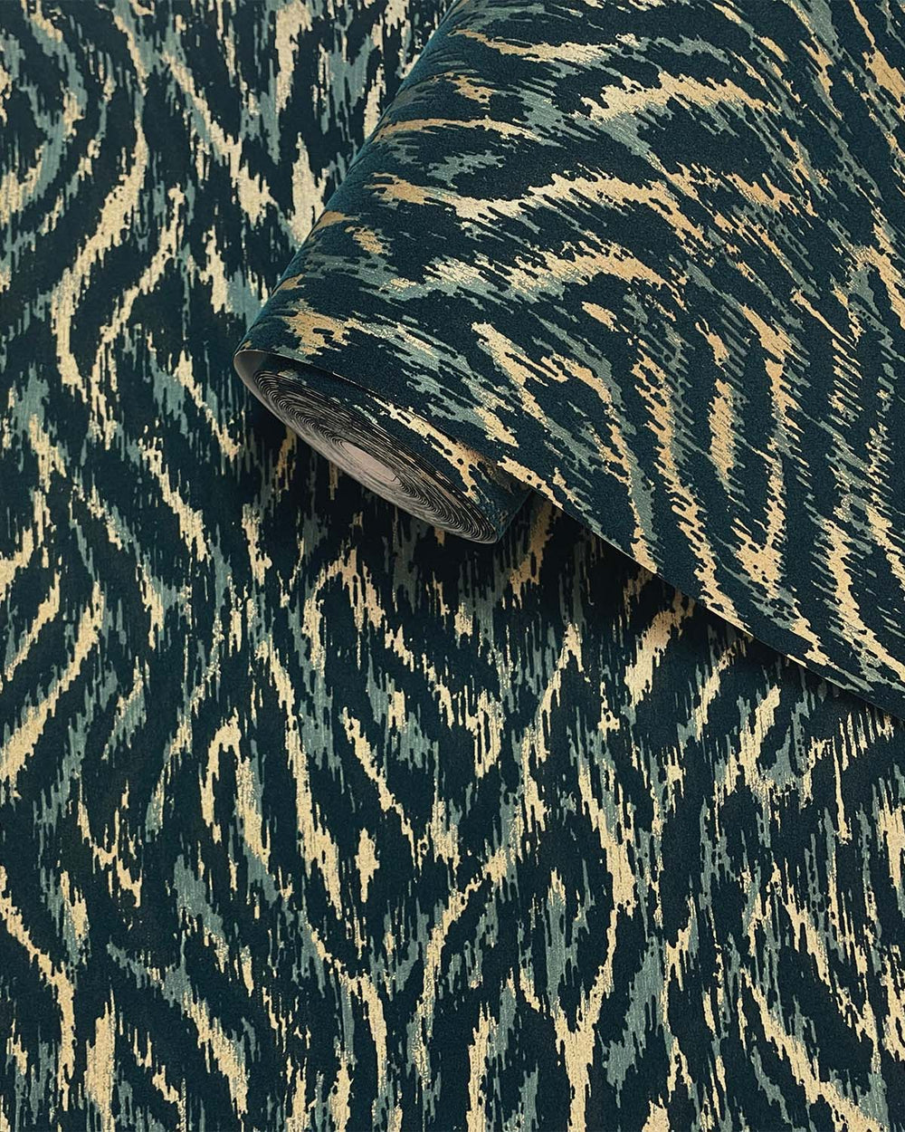 Teal Opulent Zephyr Wallpaper R10688
