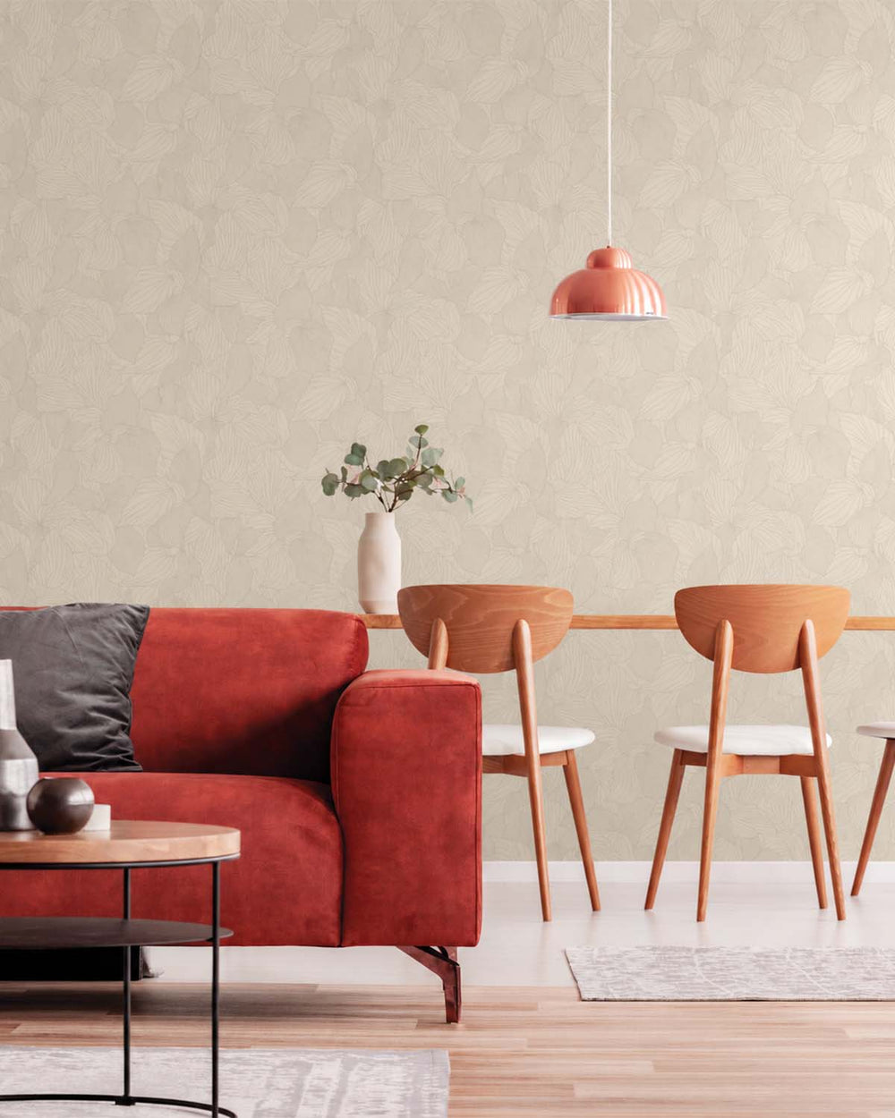 Stone Allover Orchid Petals Wallpaper R10697