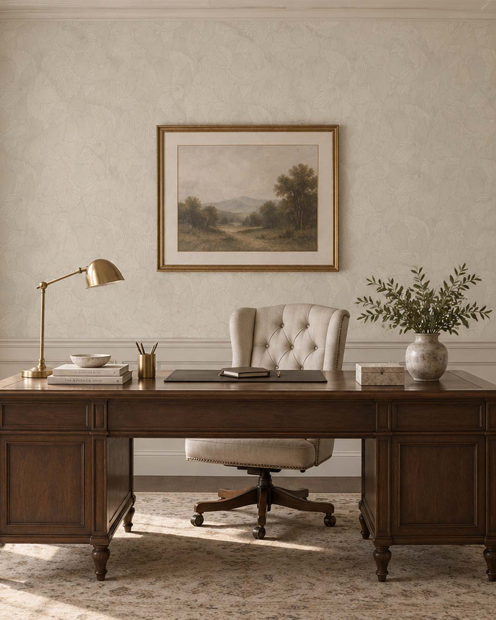 Stone Allover Orchid Petals Wallpaper R10697