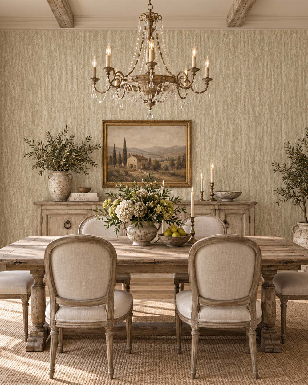 Cream Faux Plaster-Marble Wallpaper R10701
