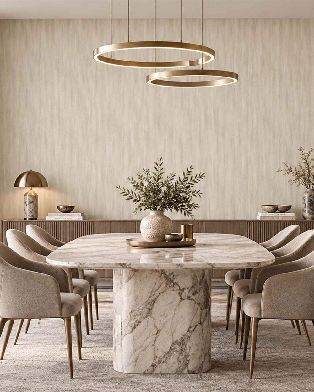 Cream Abstract Soft Sunset Wallpaper R10704