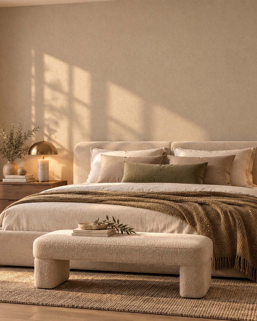 Akaroa Brown Faux Organic Cross-Hatch Wallpaper R10709