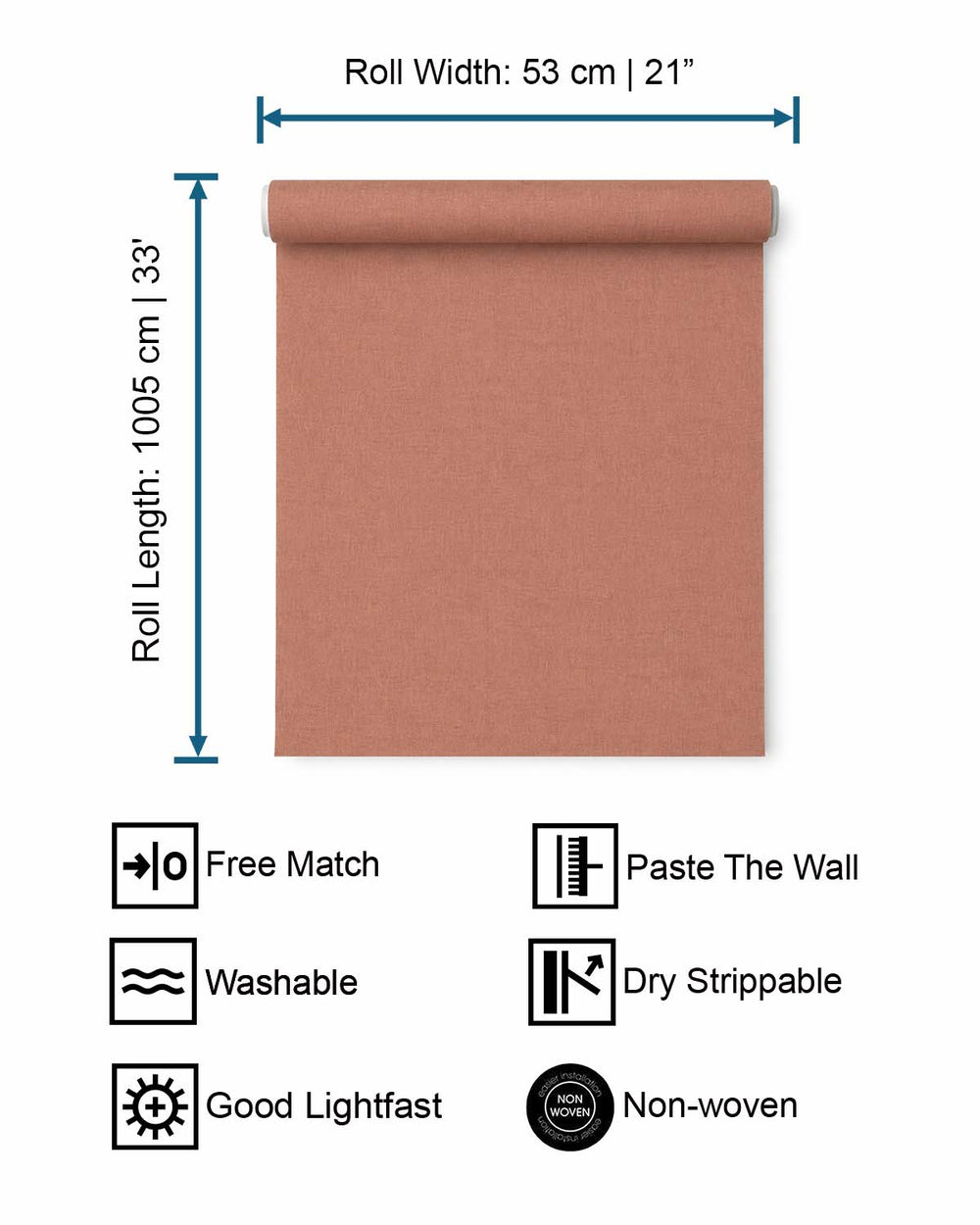 Amaretto Faux Organic Cross-Hatch Wallpaper R10711