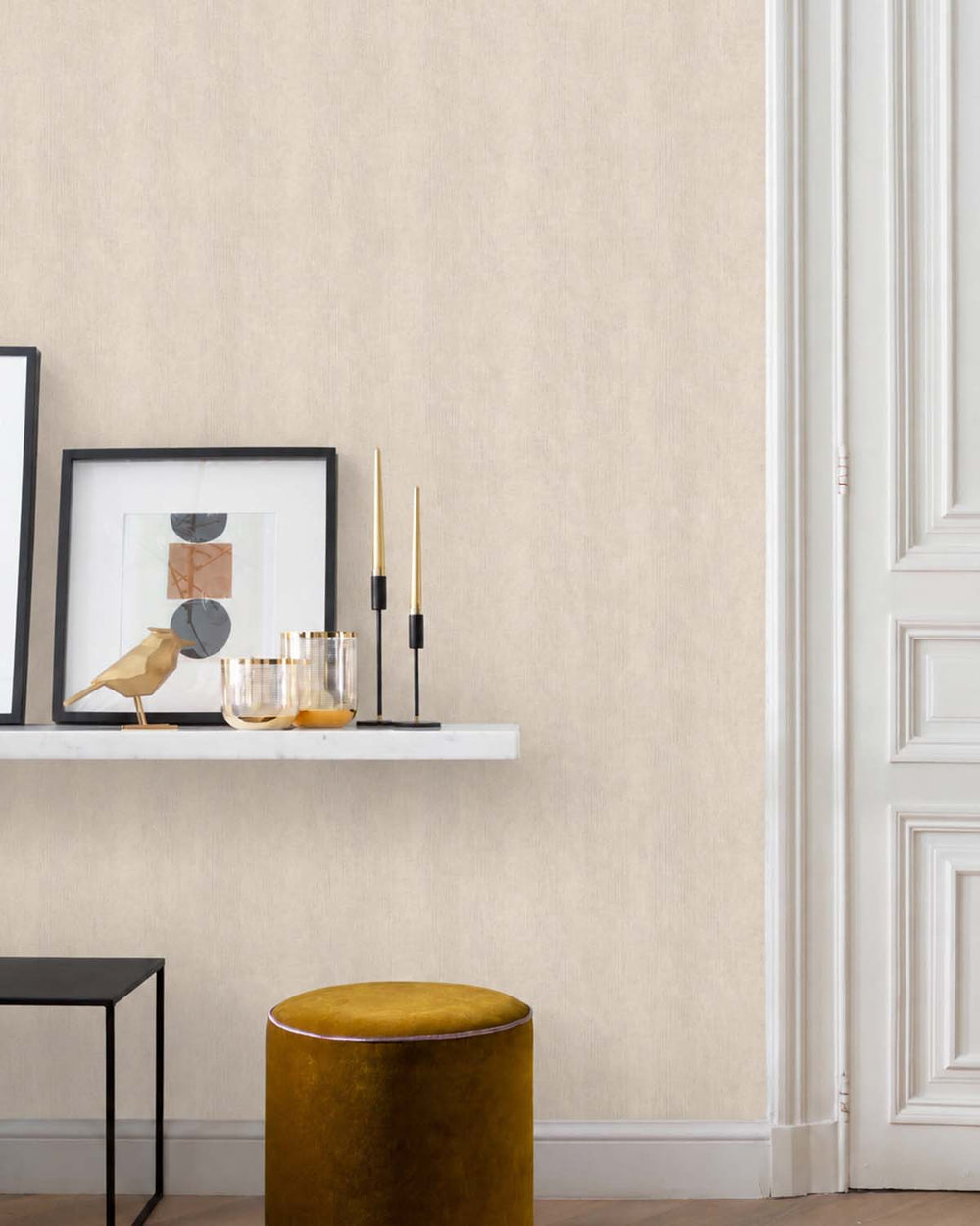 Wheat Sheaf Modern Faux Linen Wallpaper R10717