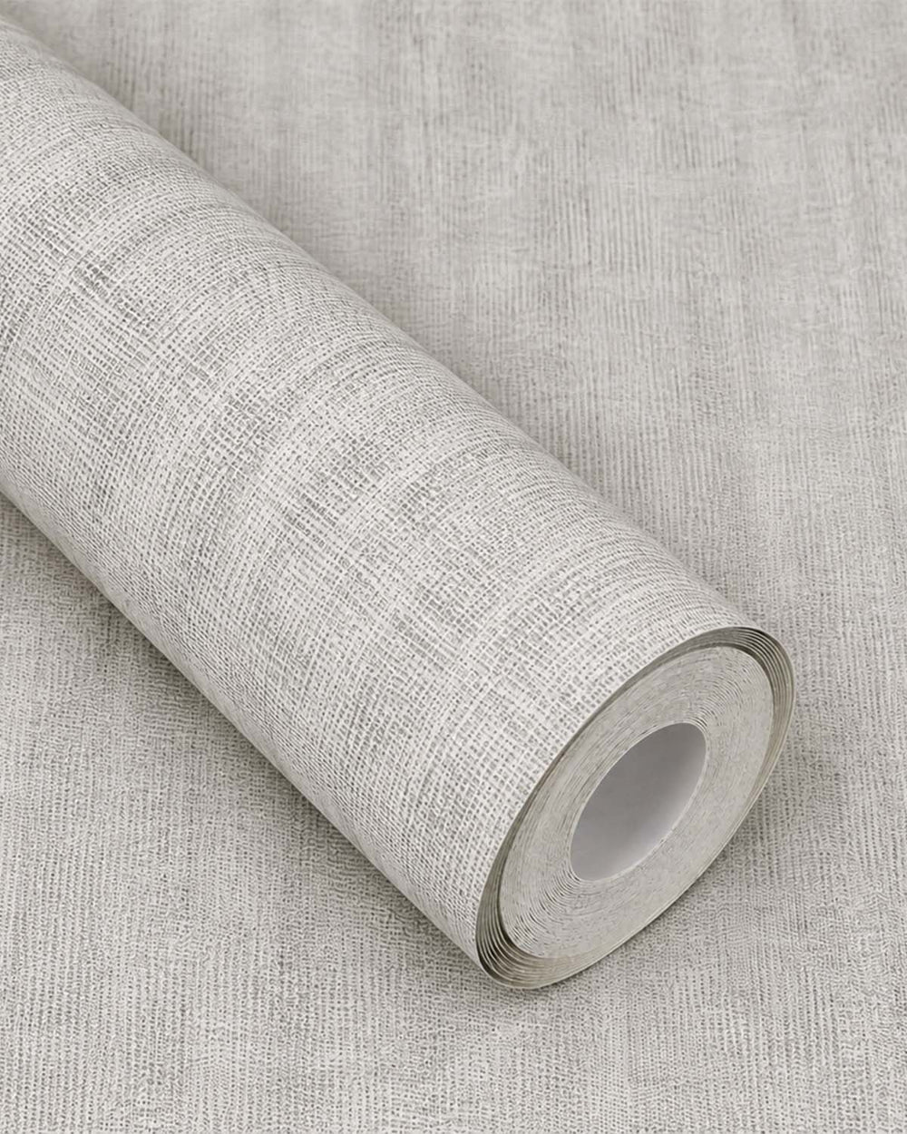 Cold Grey Modern Faux Linen Wallpaper R10720