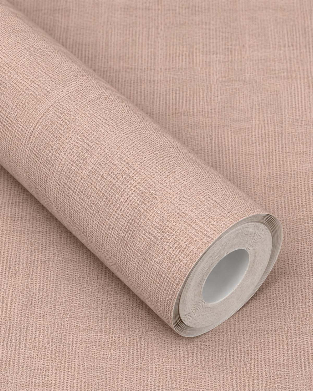 Rose Dust Modern Faux Linen Wallpaper R10721