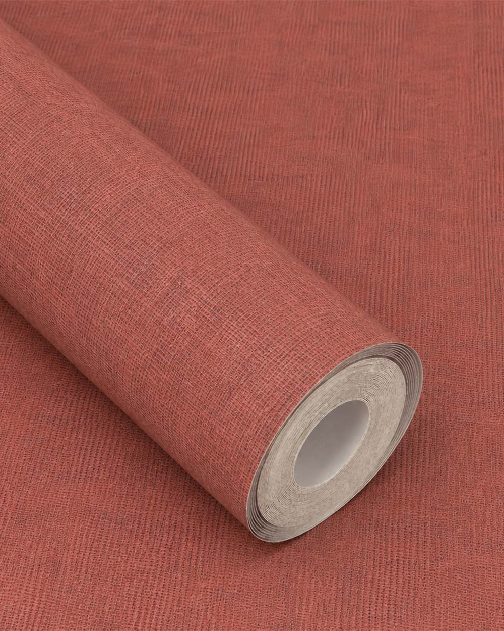 Cedar Wood Modern Faux Linen Wallpaper R10722