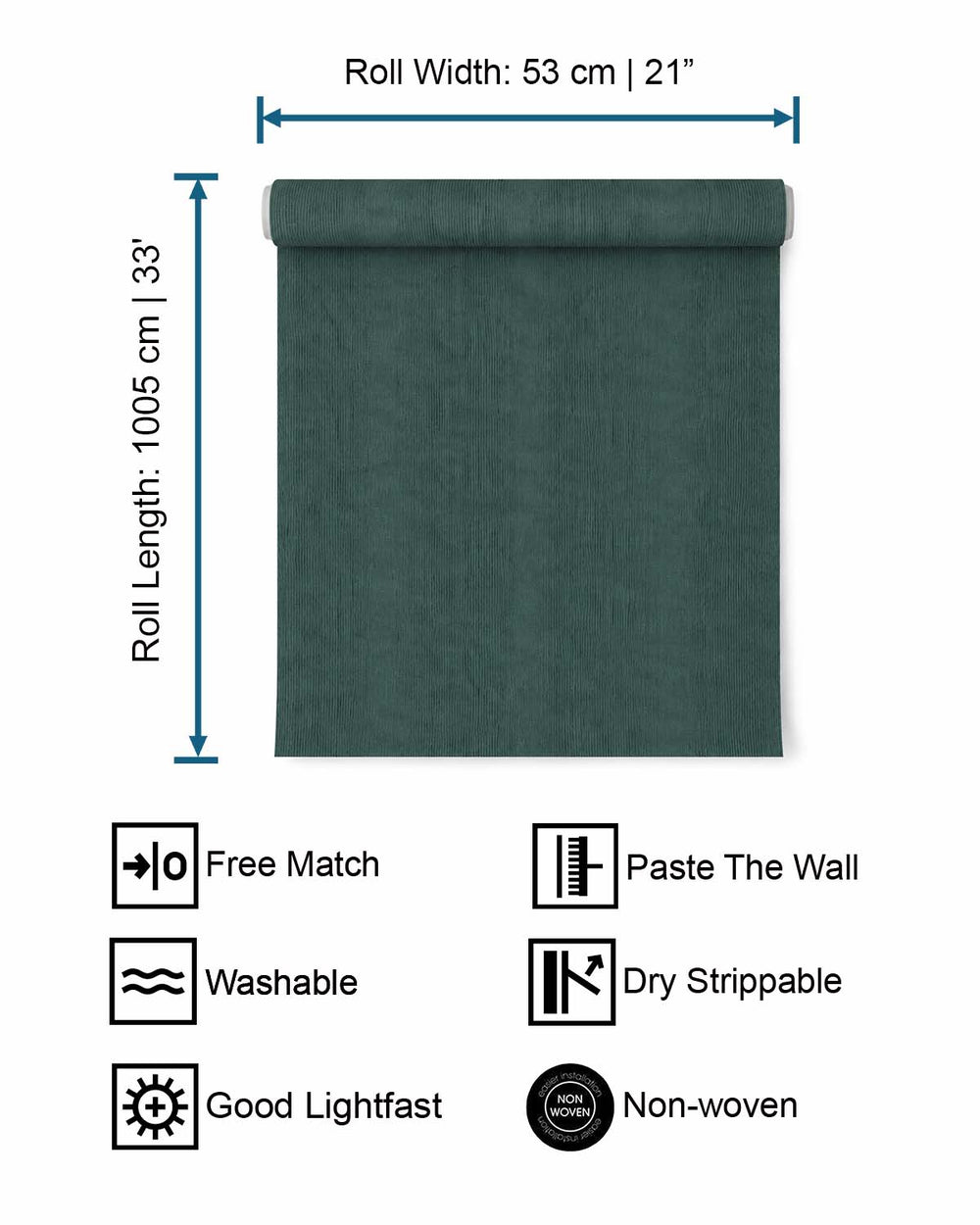 Amphitrite Modern Faux Linen Wallpaper R10725