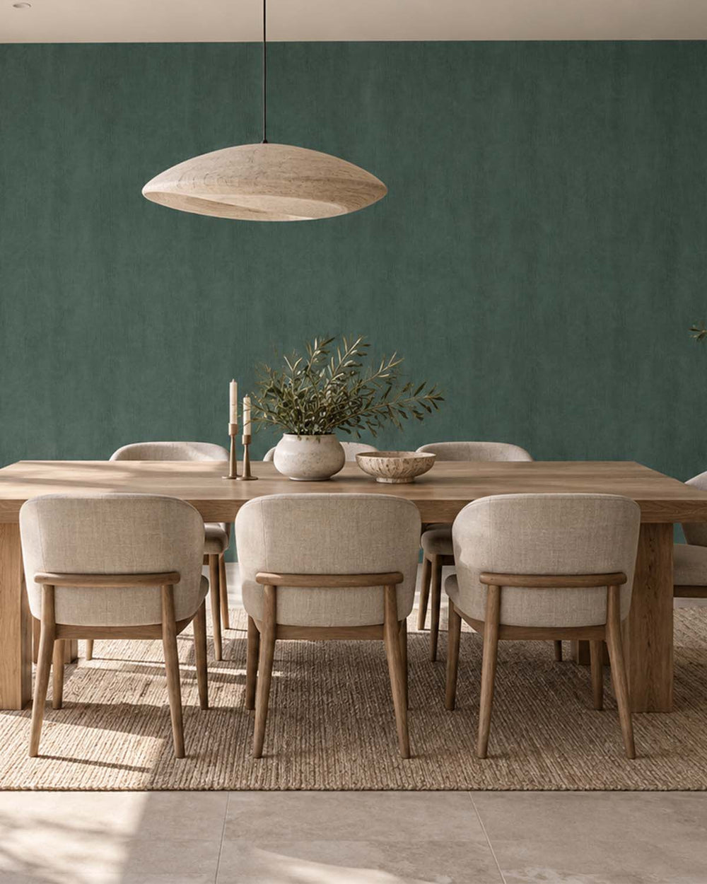 Amphitrite Modern Faux Linen Wallpaper R10725