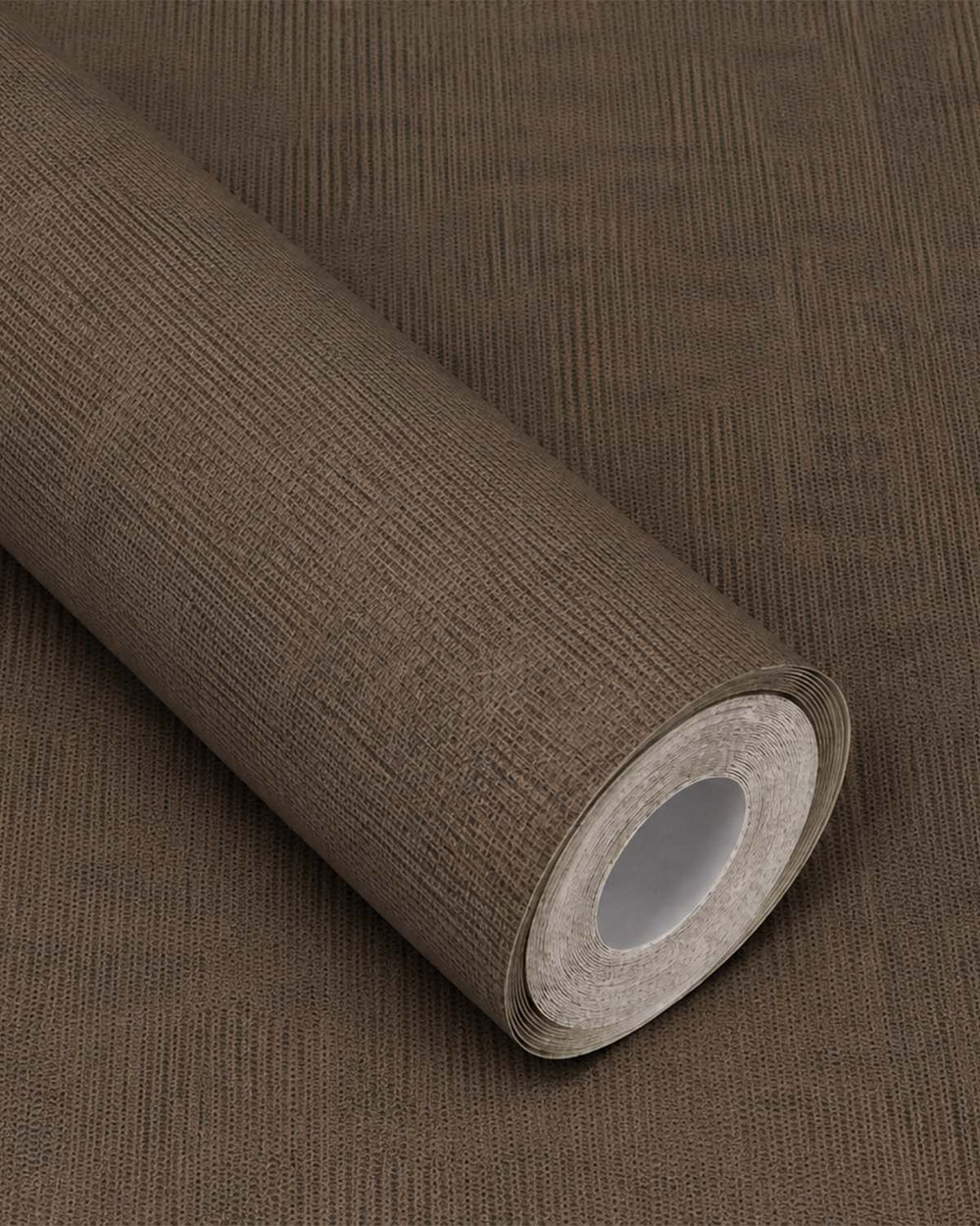 Baneblade Brown Modern Faux Linen Wallpaper R10726