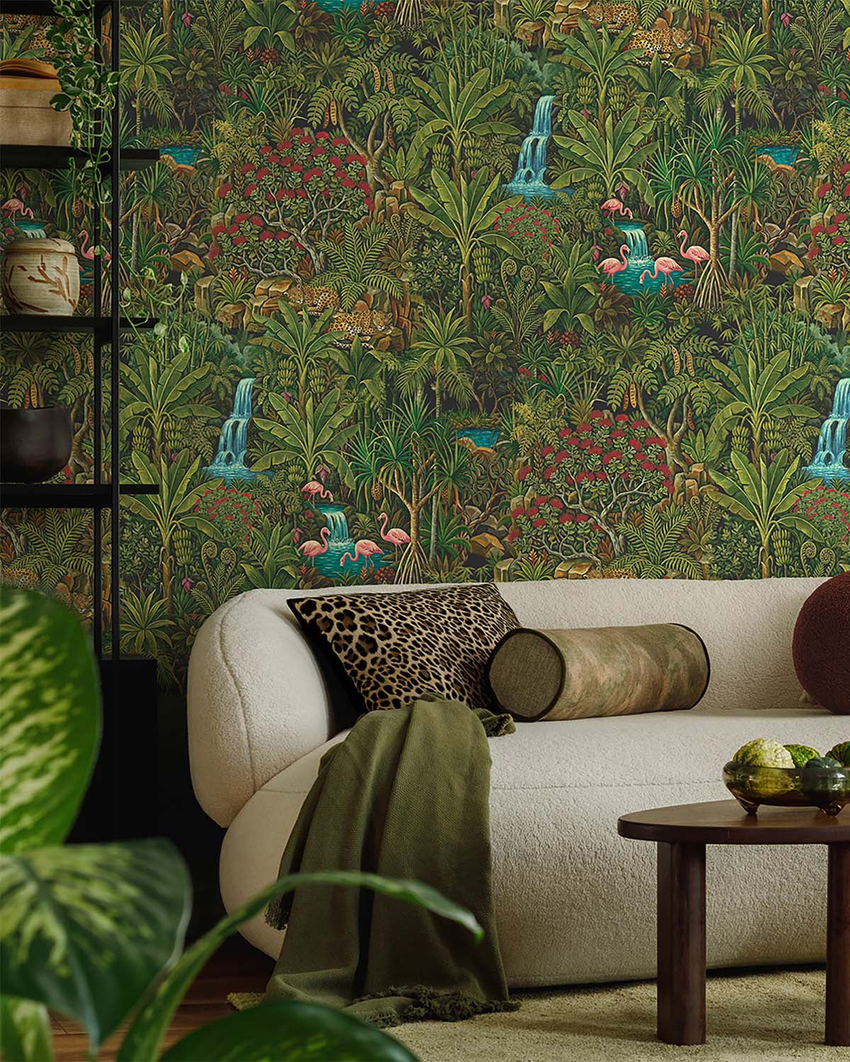 Green Untamed Rainforest Wallpaper R10730