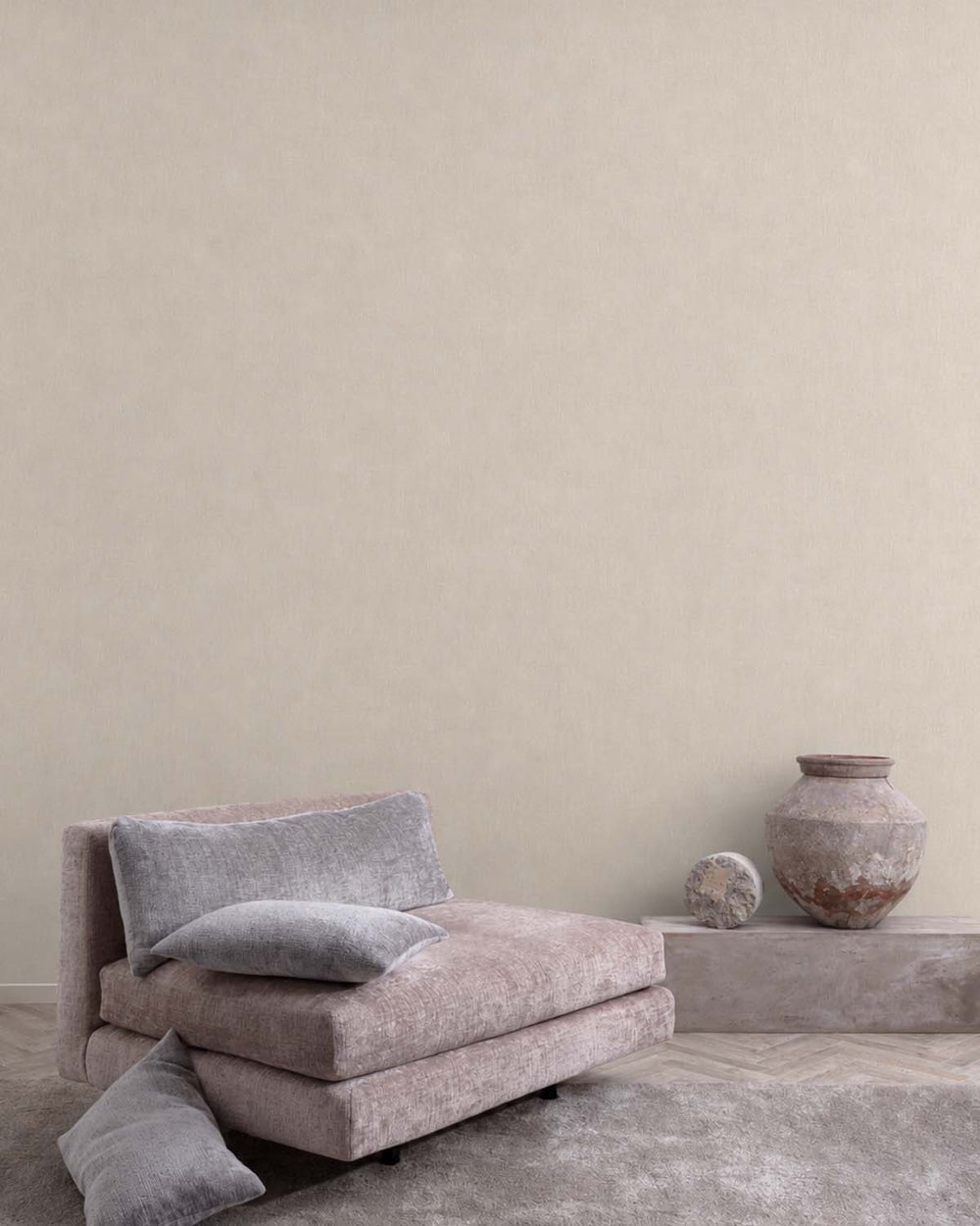 Birchwood Faux Linen Textured Wallpaper R10732
