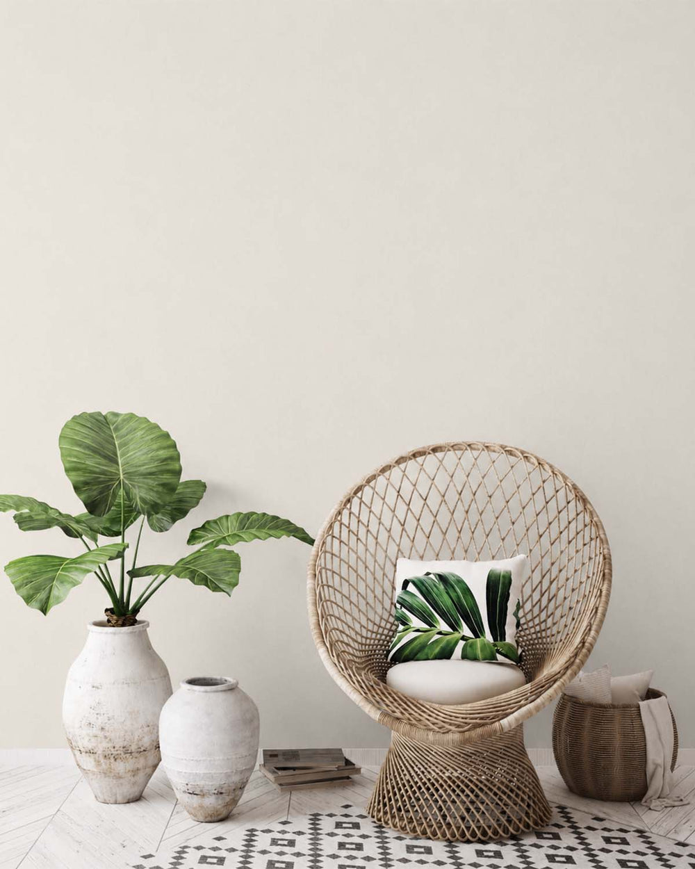 Pearl Oyster Faux Linen Textured Wallpaper R10737