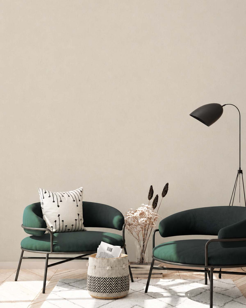 Parisian Cashmere Faux Linen Textured Wallpaper R10739