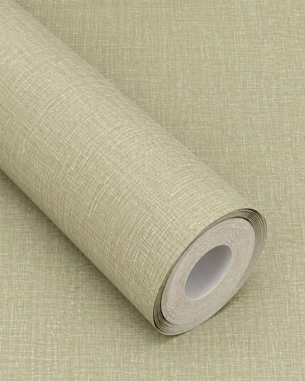Cargo Green Faux Linen Textured Wallpaper R10740