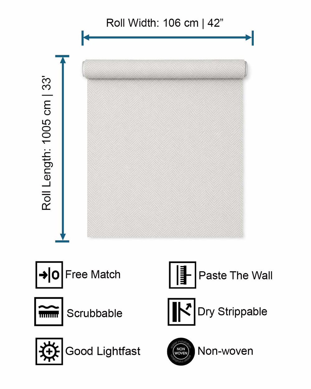Light Brume Classic Micro-chevron Wallpaper R10743