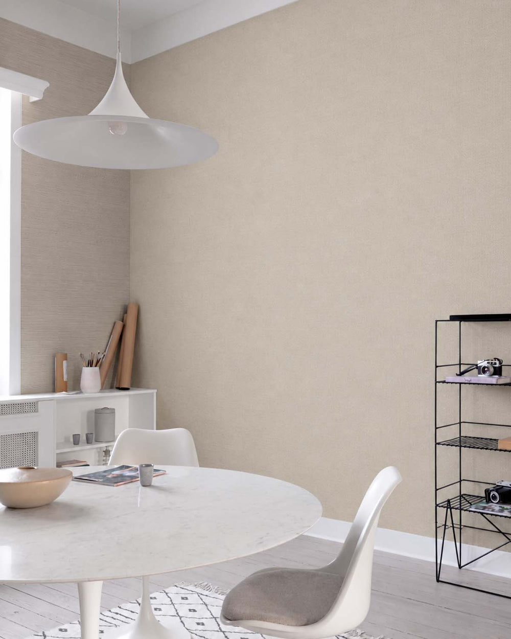 Bauhaus Tan Classic Micro-chevron Wallpaper R10744